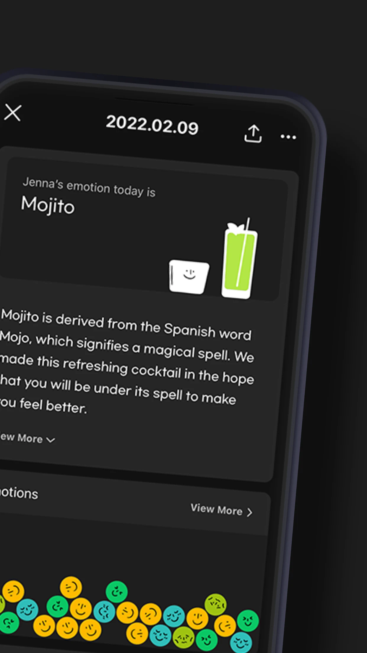 Mojitto - Daily Emoji Diary screenshot
