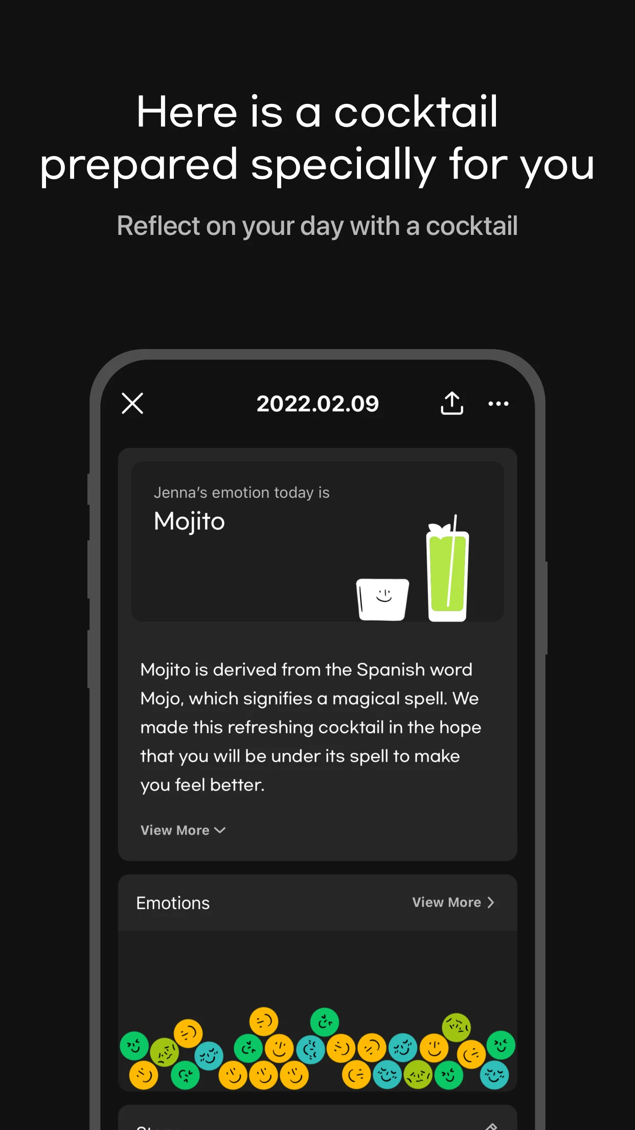 Mojitto - Daily Emoji Diary screenshot