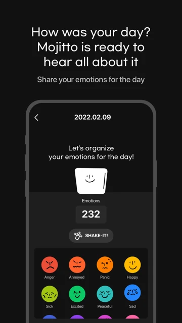 Mojitto - Daily Emoji Diary screenshot